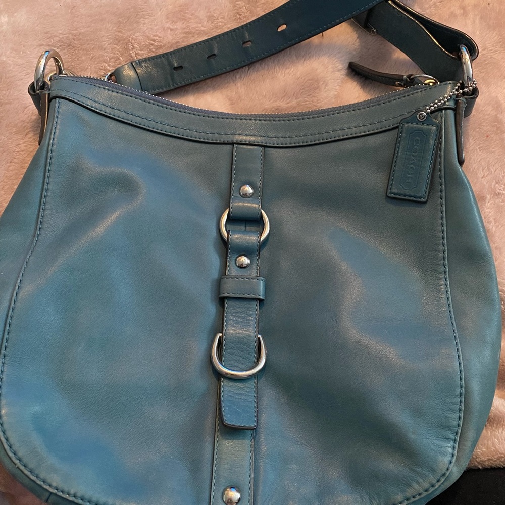 Leather Coach shoulder bag